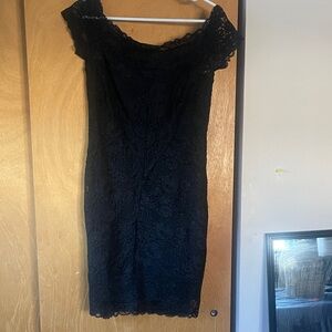 Nicole Miller, black lace dress